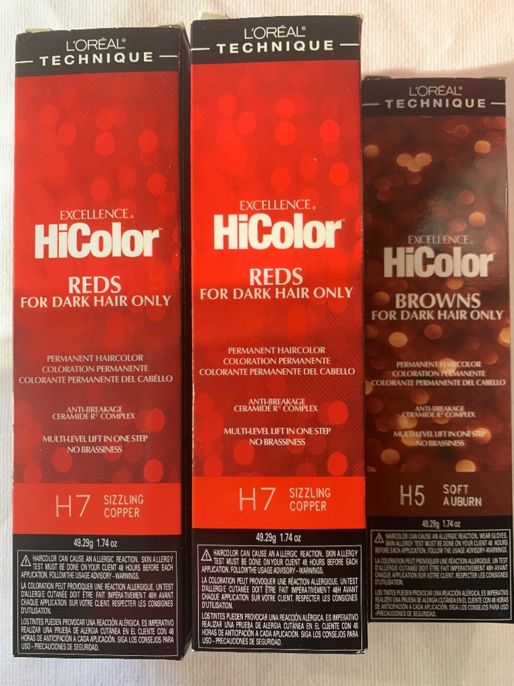 L’Oréal Technique Excellence Hicolor Reds For Dark Hair Only Permanent Haircolor